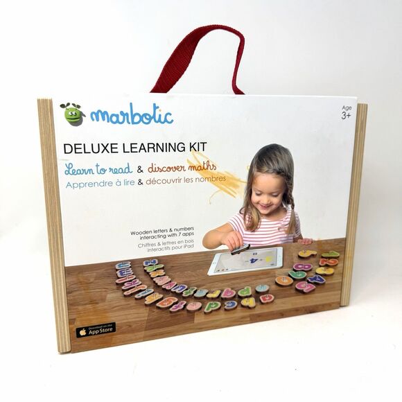 EUC Marbotic Deluxe Wooden Letters Numbers iPad Pre-K Homeschool - Picture 1 of 8